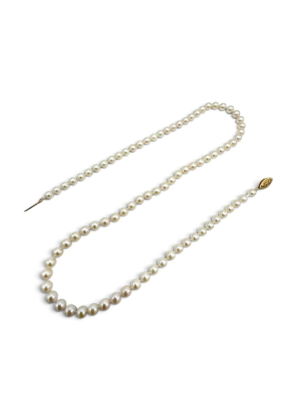 Cultured Pearl, 14k Yellow Gold Necklace
